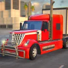 American Truck Car Driving