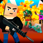 Play Blocky Zombie Shooting now!
