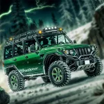 Offroad Jeep Hills Driving